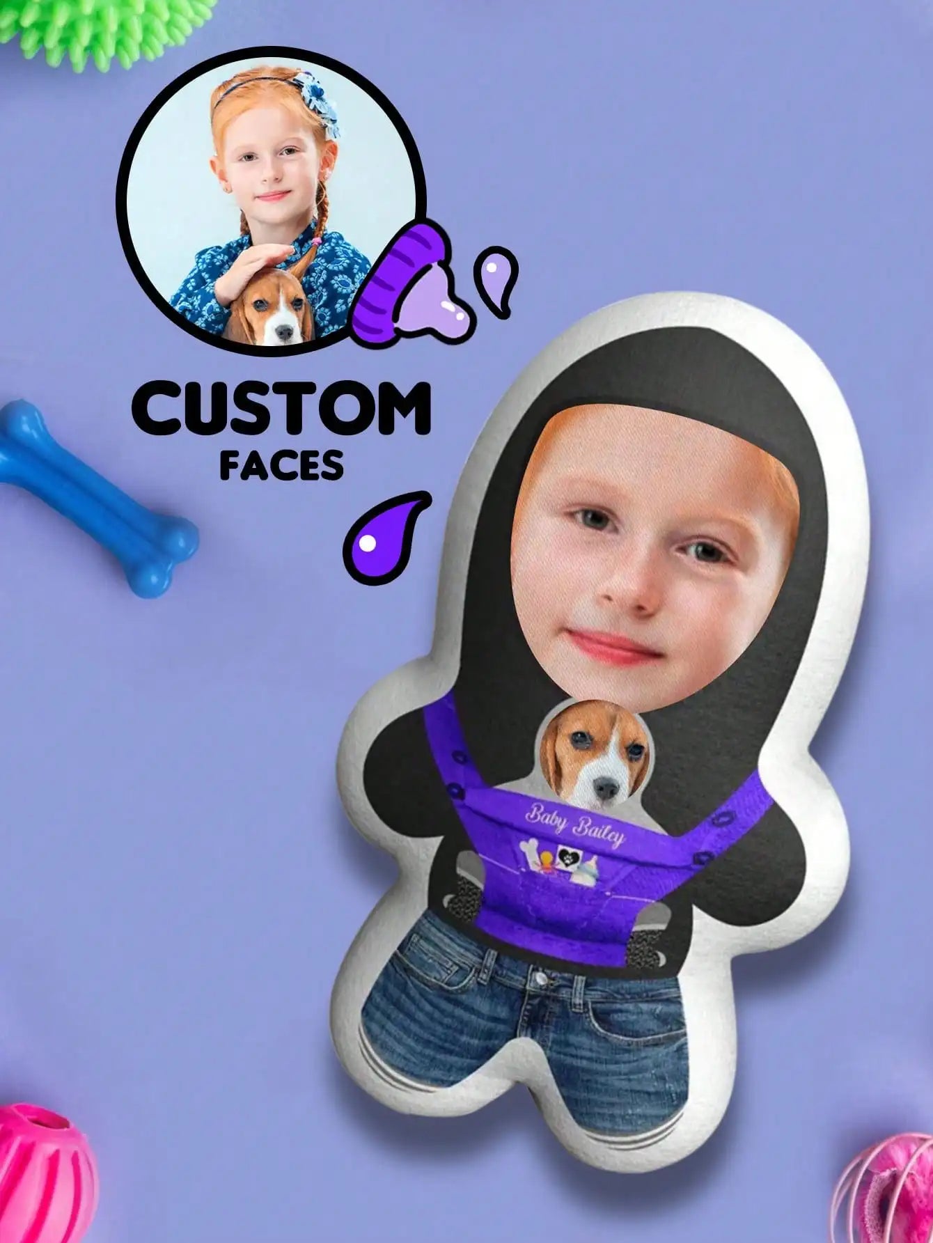 Custom Pillow with 2 Faces Photo Text 4 Sizes Personalized Shaped Funny Pillow For Couple Pet Lovers Gift For Mother Father Day Peaceful Pleasures Health and Wellness