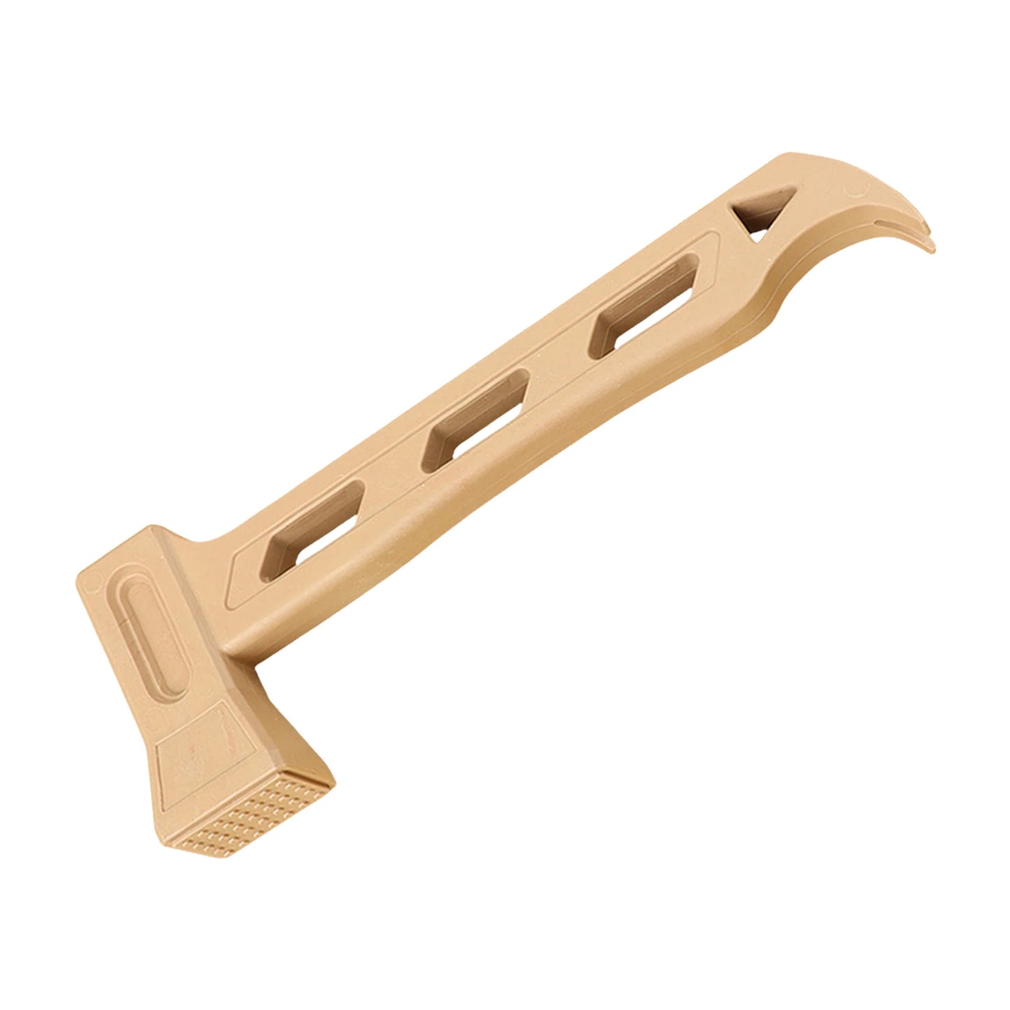 PE Tent Stakes Hammer with Stake Puller Hole Plastic Mallet Anti-slip Lightweight for Camping Stakes Tent Pegs Nail Spike Garden Peaceful Pleasures Health and Wellness A Khaki