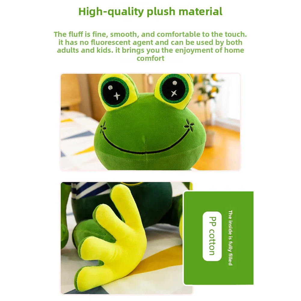 Green Frog Plush Toy – Soft Couple Stuffed Animal Gift 35cm