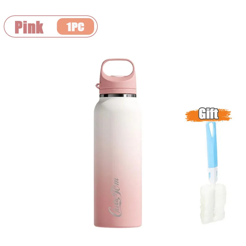 600ml Stainless Steel Vacuum Flask | One-Touch Lid Water Bottle
