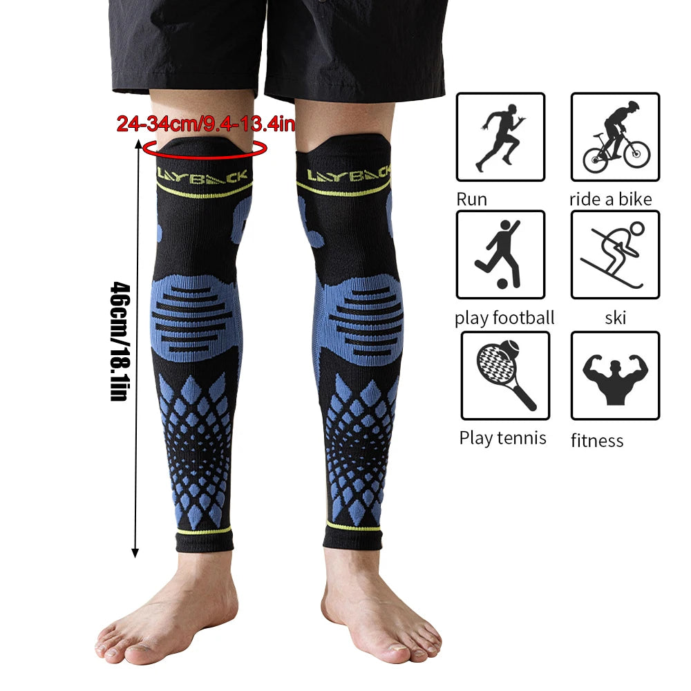 WEFITON 1Pair Calf Compression Sleeves for Men and Women - Leg Compression Sleeve - Footless Compression Socks for Runner Sports Peaceful Pleasures Health and Wellness