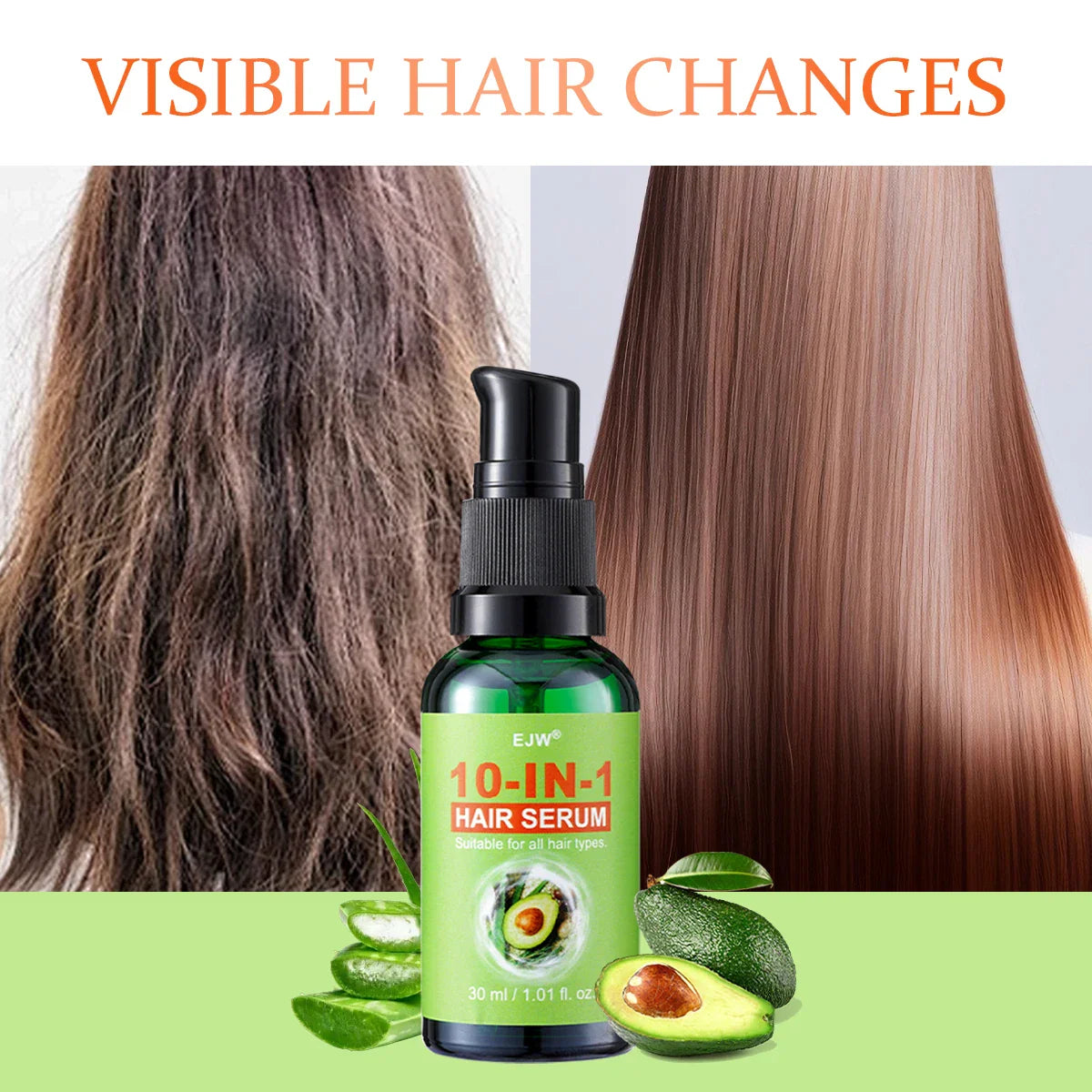 10-in-1 Hair Oil Leave-In Conditioner – Frizz & Dry Hair