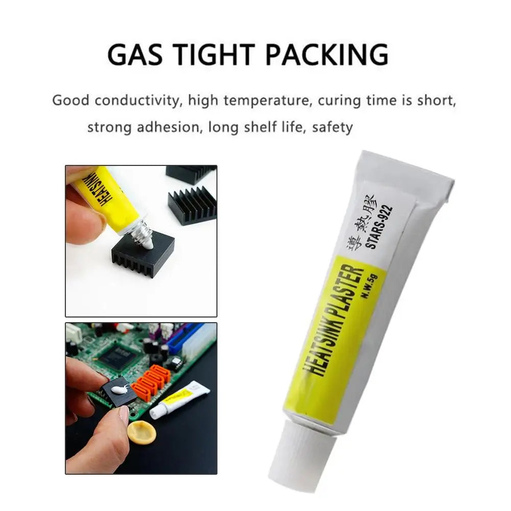 Thermal Conductive Adhesive – 5g Heatsink Silicone Glue for CPU, GPU, LED & Electronics Peaceful Pleasures Health and Wellness