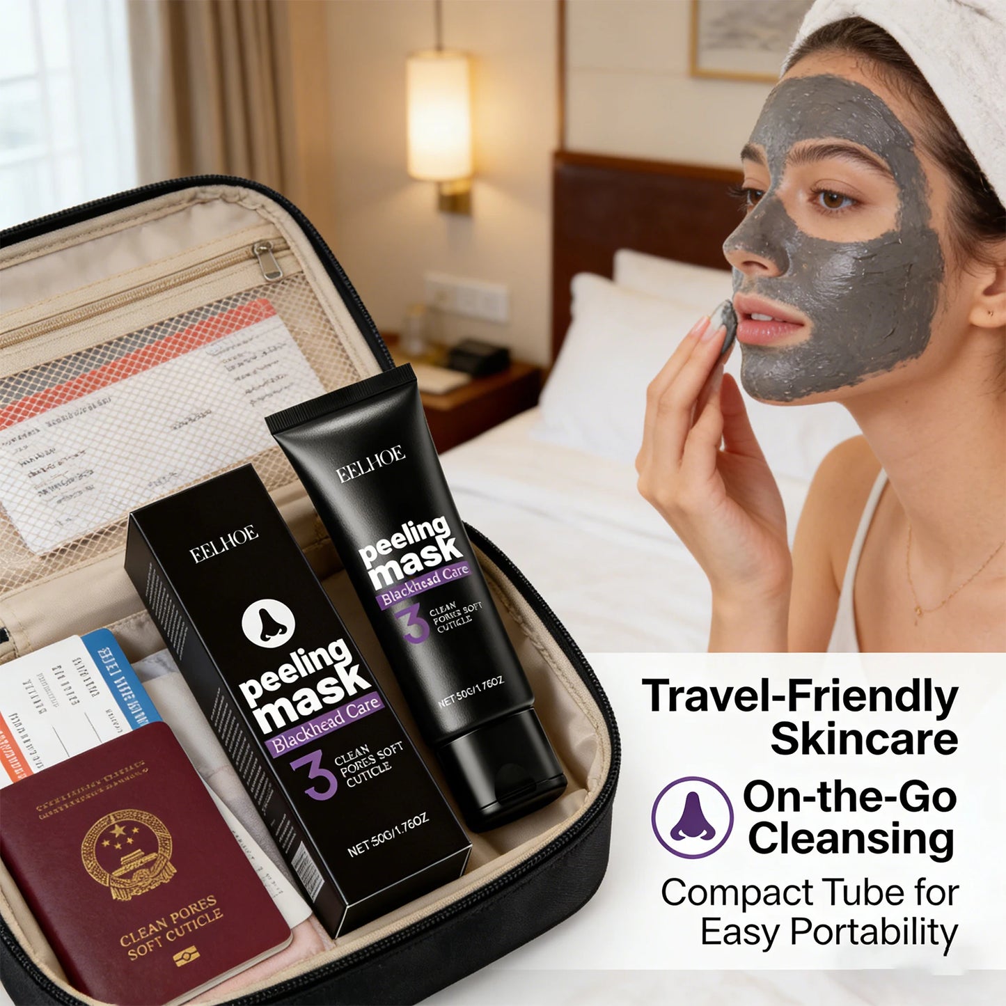 Eelhoe Blackhead Peeling Mask | Deep Pore Cleanse & Brighten Peel-Off Face Mask Peaceful Pleasures Health and Wellness