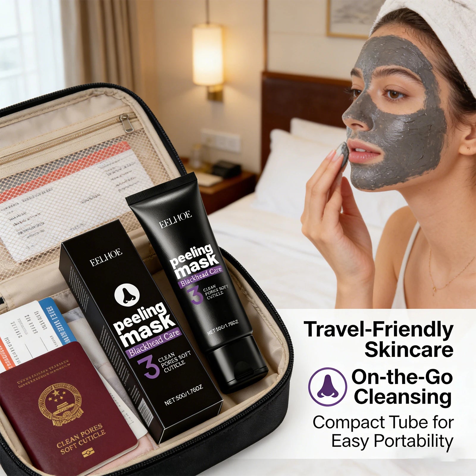 Eelhoe Blackhead Peeling Mask | Deep Pore Cleanse & Brighten Peel-Off Face Mask Peaceful Pleasures Health and Wellness