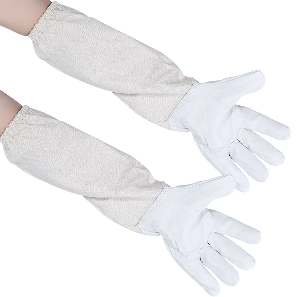 Beekeeper Sleeves Long Wear Resistant Practical Beekeeping Protective Gloves Comfortable Safe for Beekeepers Working Peaceful Pleasures Health and Wellness