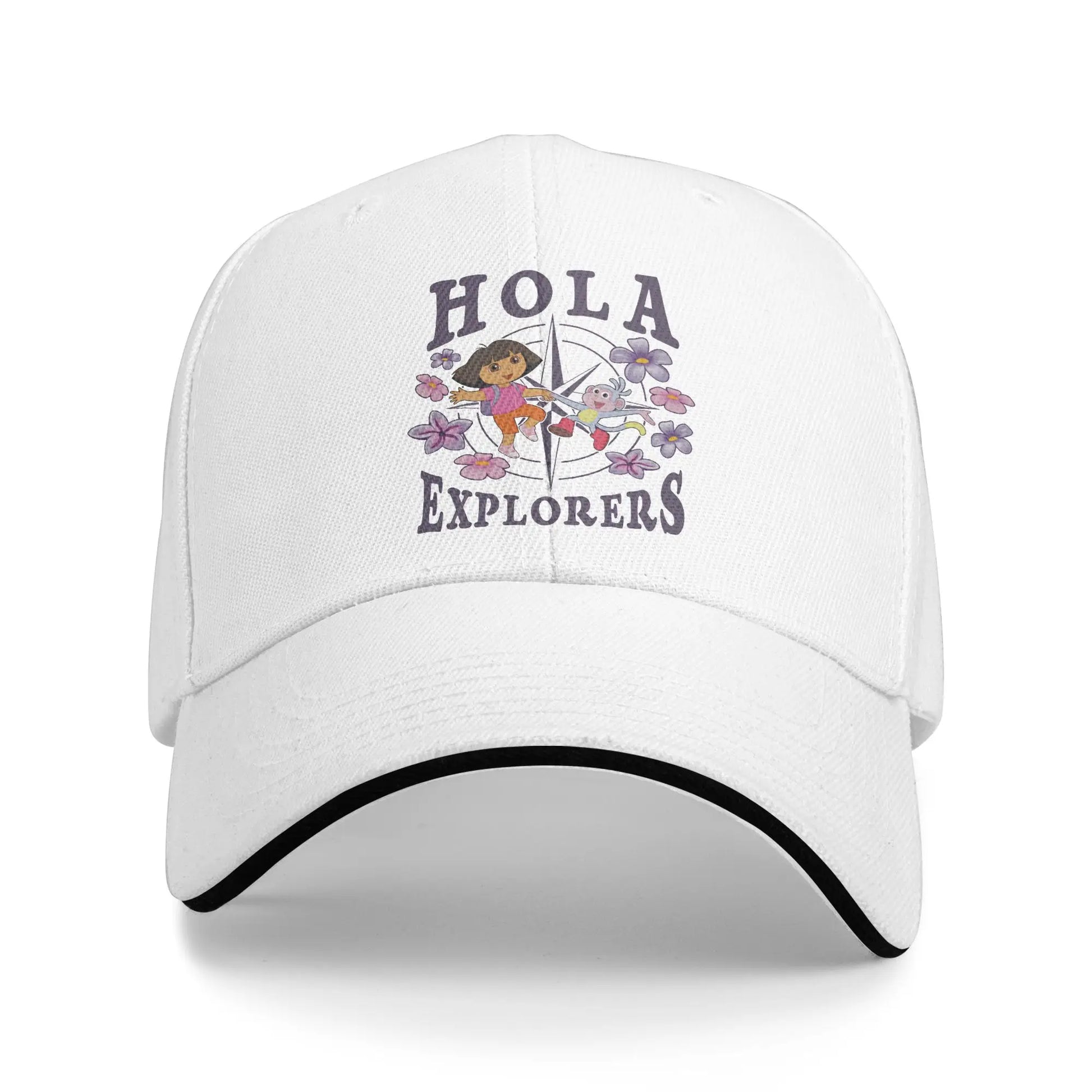 D-Doras The Explorers Casual Baseball Cap Outdoor Gym Trucker Hat Summer Sun-Proof Men Women y2k Retro Baseball Caps Peaceful Pleasures Health and Wellness 7 One Size