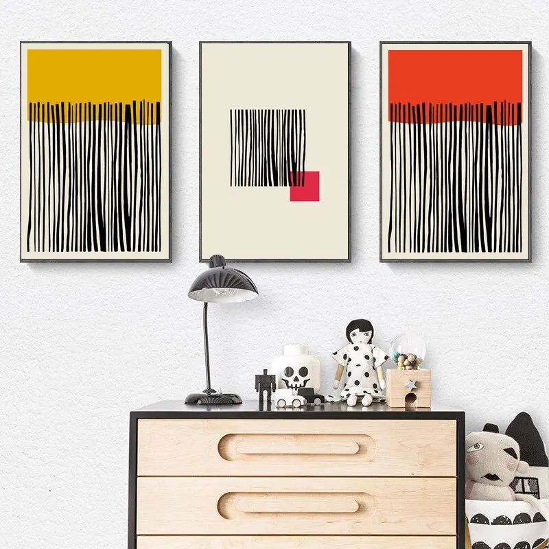Wall Art Canvas Painting Home Decoration Modern Multicolored Abstract Geomotric Picture Prints Nordic Posters Modern Living Room Peaceful Pleasures Health and Wellness
