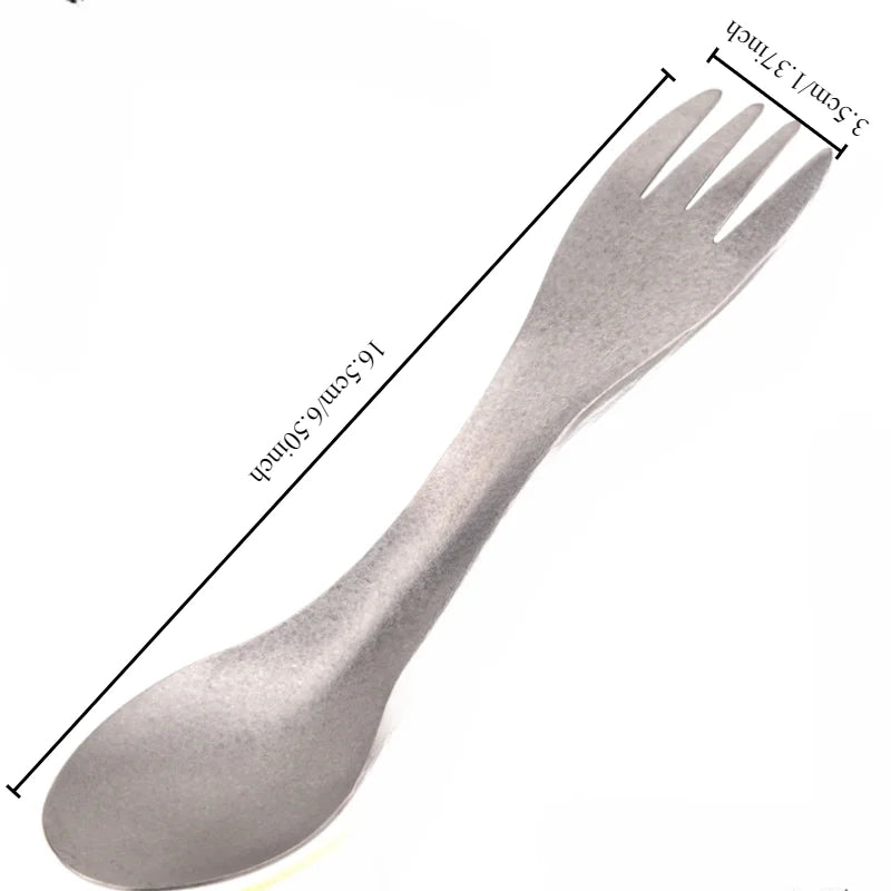 Pure Titanium Spork – Ultralight Camping Fork & Spoon Utensil Camping Spork Utensil Peaceful Pleasures Health and Wellness