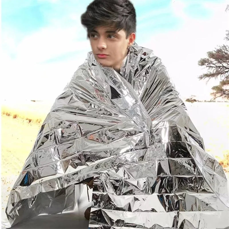 Mylar Thermal Emergency Blankets | Space Foil Blanket 5–30 Pack