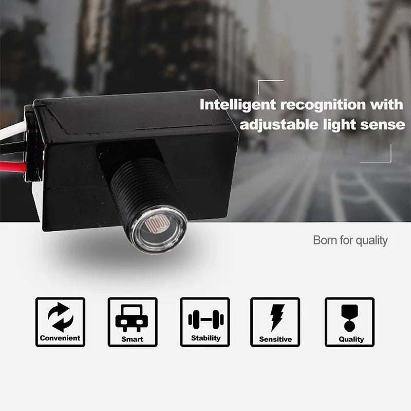 Photocell Sensor Dusk To Dawn Light Sensor For Outdoor AC 110V-240V Street Light Sensor Switch Photoelectric Sensor Switch Peaceful Pleasures Health and Wellness