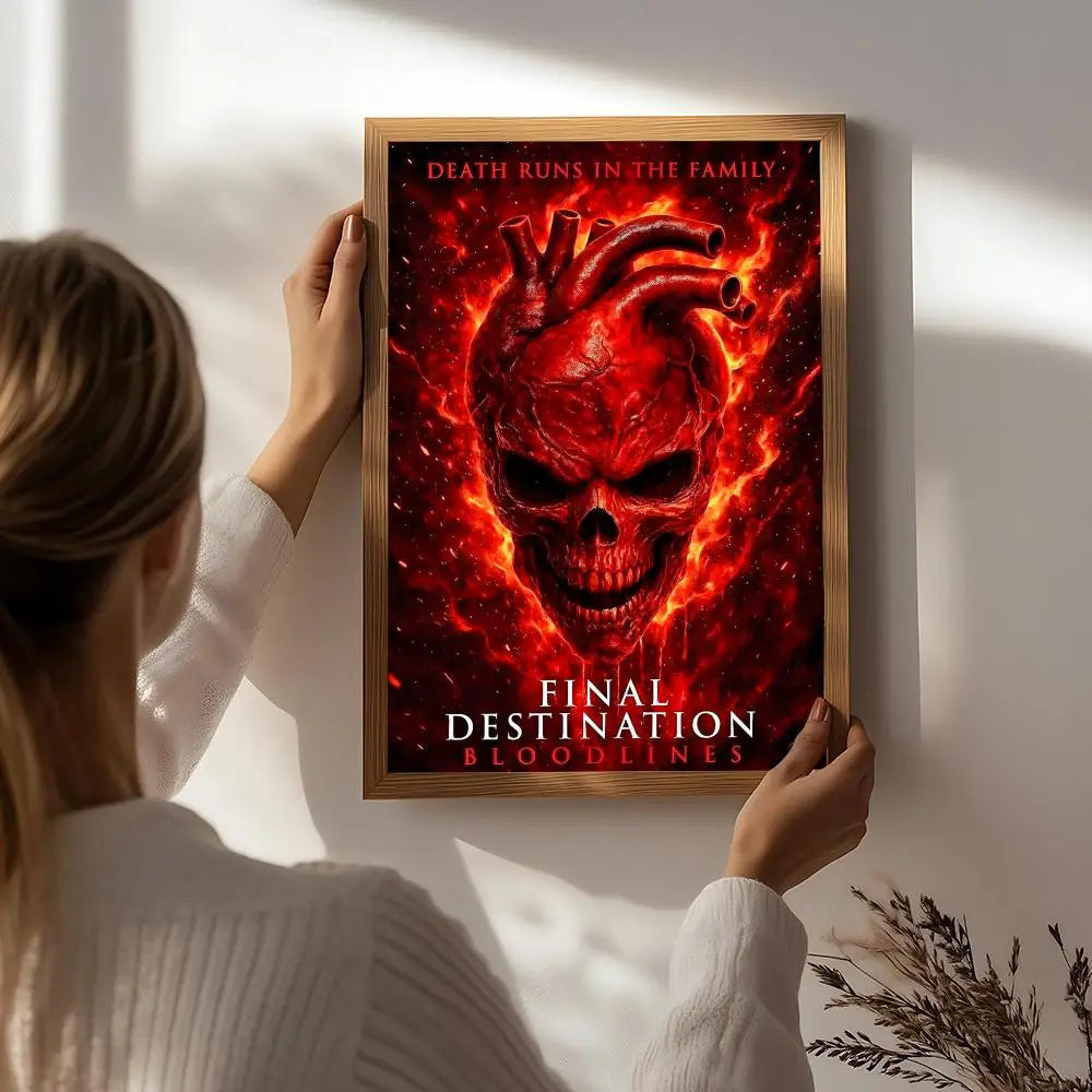 Final Destination Bloodlines HD Movie Poster | Self-Adhesive Wall Art Movie Poster Peaceful Pleasures Health and Wellness White6 15X20cmNoframe