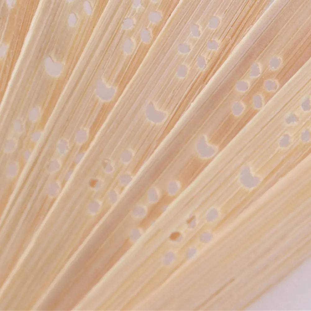 Bamboo Folding Fan – DIY Handheld Fan for Weddings & Decor Peaceful Pleasures Health and Wellness