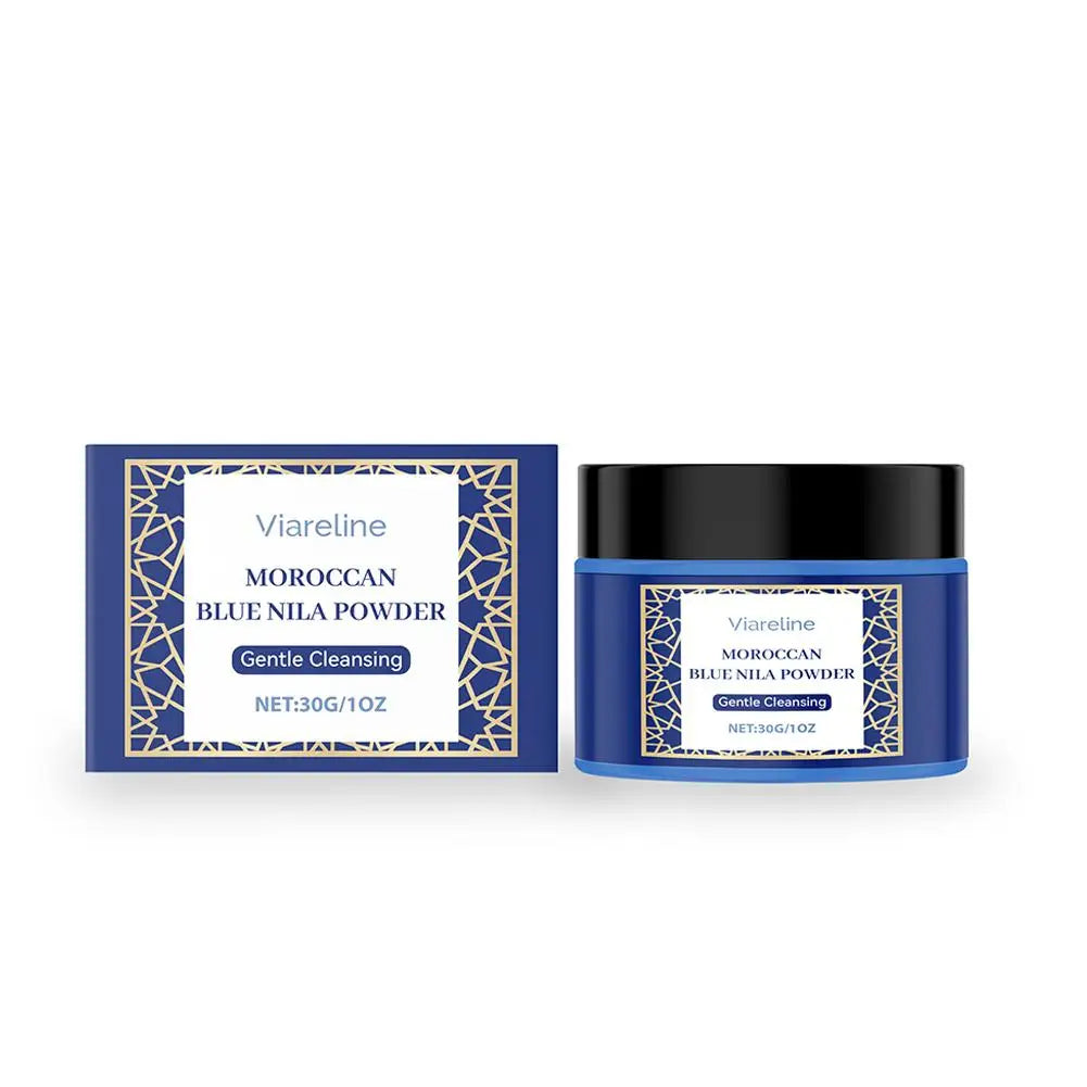 30g Facial Mask Powder Gentle Cleansing Pores Oil Control Increasing Elasticity Deep Hydration Glowing Skin Care Product Peaceful Pleasures Health and Wellness blue