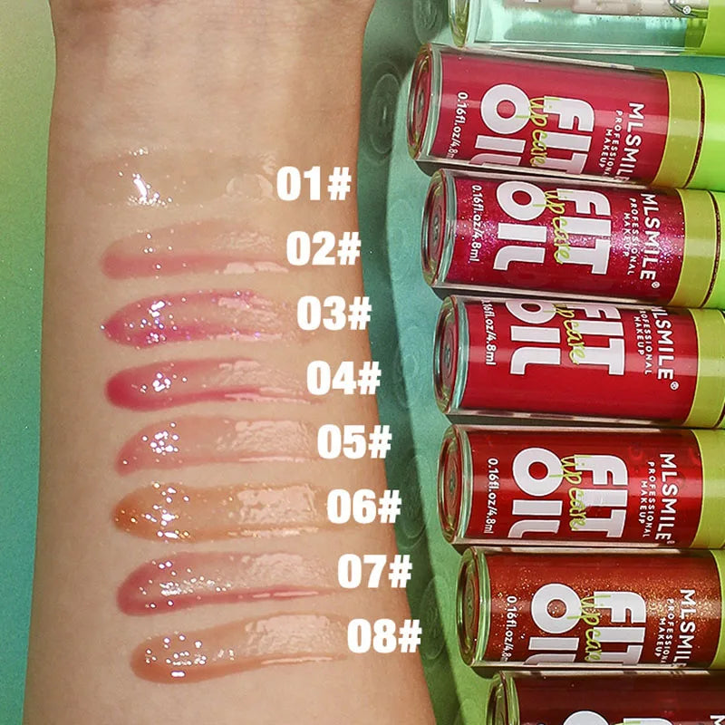 MLSMILE Plumping Lip Oil Gloss – Hydrating Mirror Finish