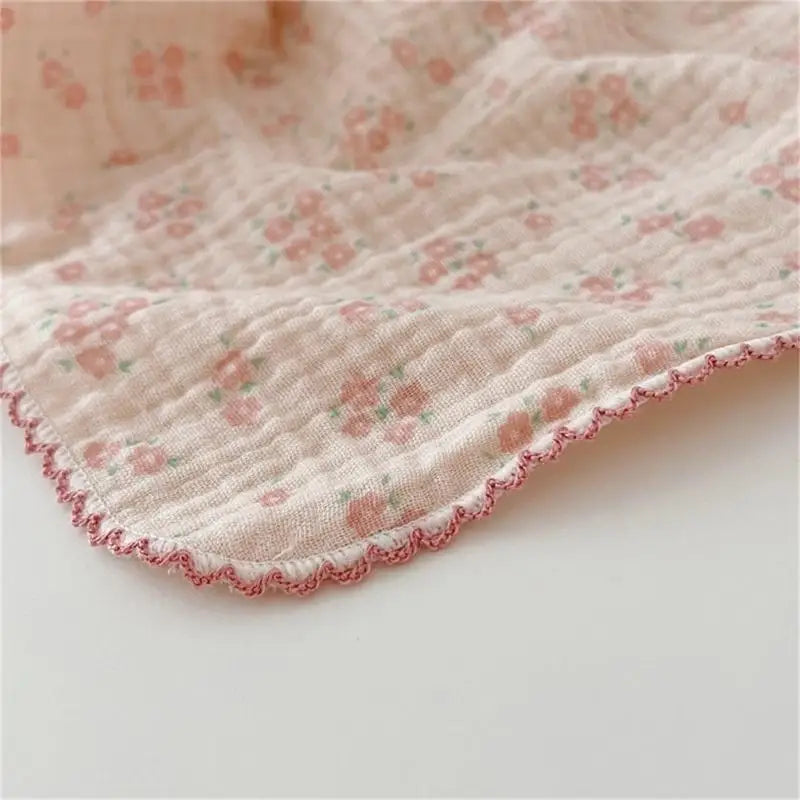 Baby Gauze Cotton Drool Bibs & Face Cloths – 4-Pack Newborn