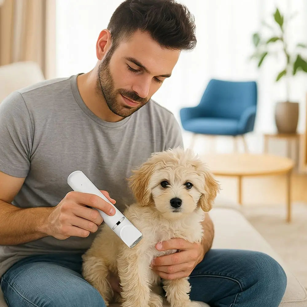 4-in-1 USB Rechargeable Electric Pet Hair Clipper | Low Noise