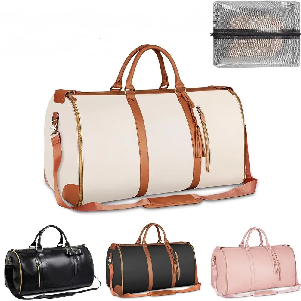 Extra Large Luggage Travel Bag Waterproof Leather Handheld Folding Luggage Outdoor Fitness Bag Multi Functional Storage Bag Peaceful Pleasures Health and Wellness