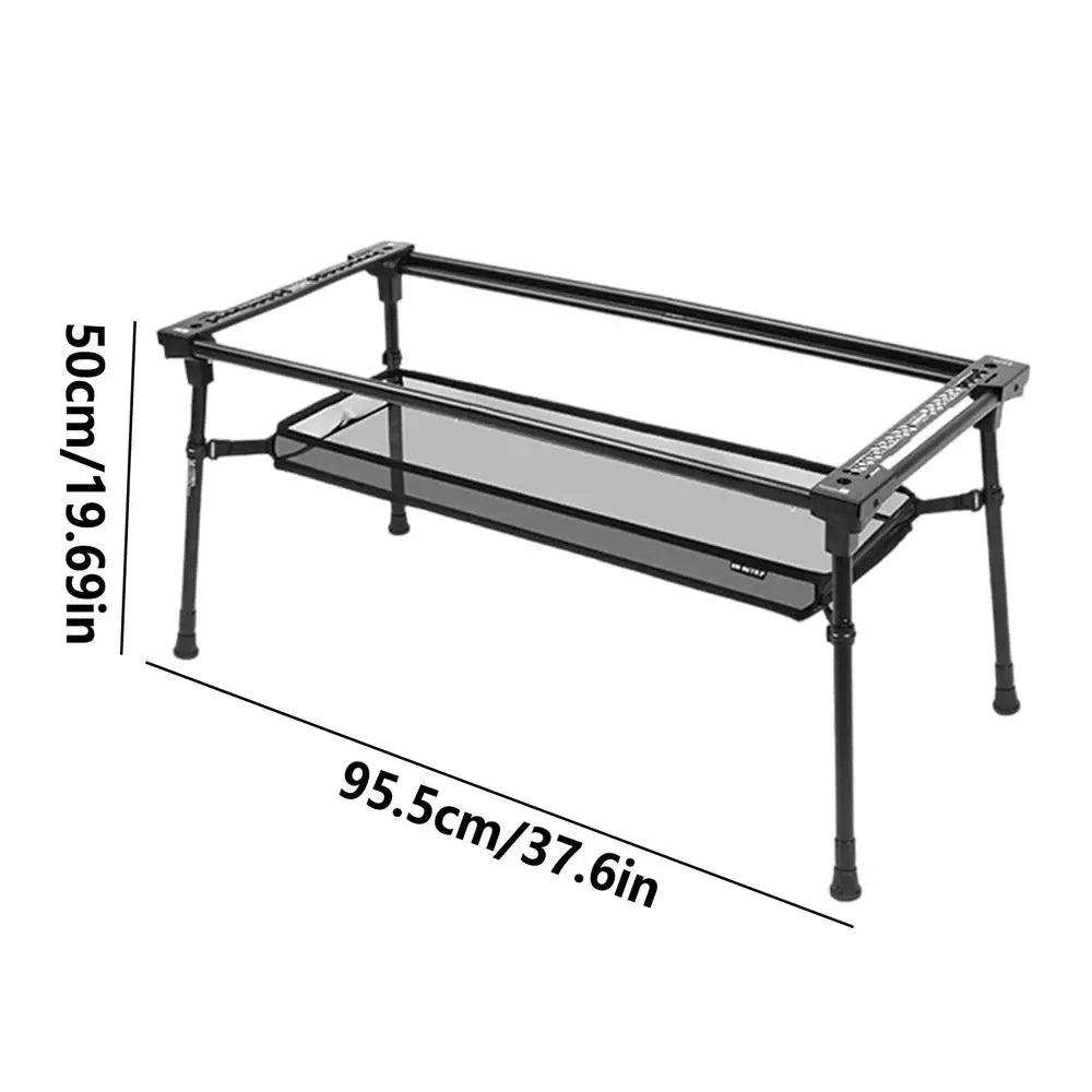 Aluminum Folding Camp Table – Adjustable, Non-Slip & Portable