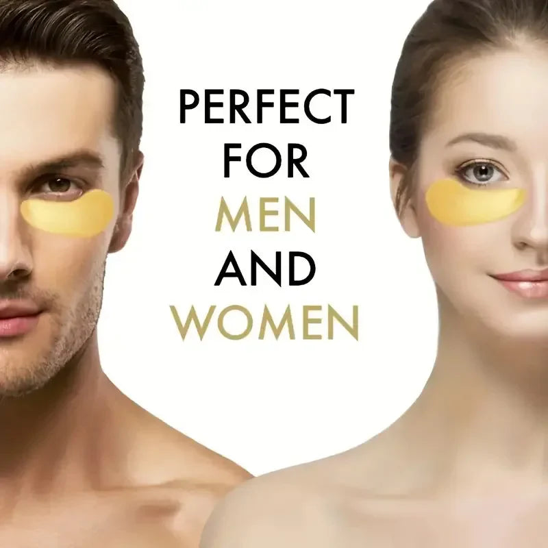 24K Gold Collagen Eye Mask – Firm, Brighten & Hydrate (60 pcs)