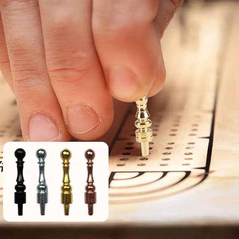 Luxury Metal Cribbage Pegs 6pcs – 1/8 Inch Game Board Pins