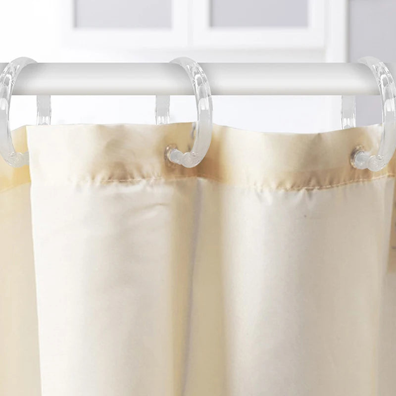 12-Pack PVC Shower Curtain O-Rings | Curtain Rod Clips