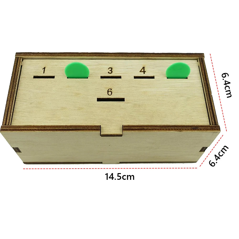 Penny Dice Game with Wooden Box | Family Board Game Night
