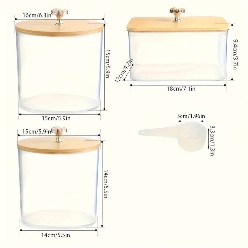 Laundry Pod Container & Dryer Sheet Holder with Lids & Labels – Laundry Room Organization Storage (1 or 3 Pack)