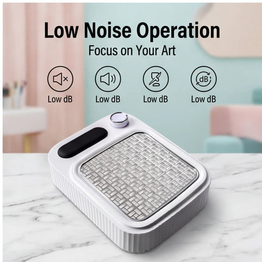 Reusable Filter Low Noise Nail Dust Vacuum – Professional Collector for Gel Art Polish, Salon Equipment Peaceful Pleasures Health and Wellness