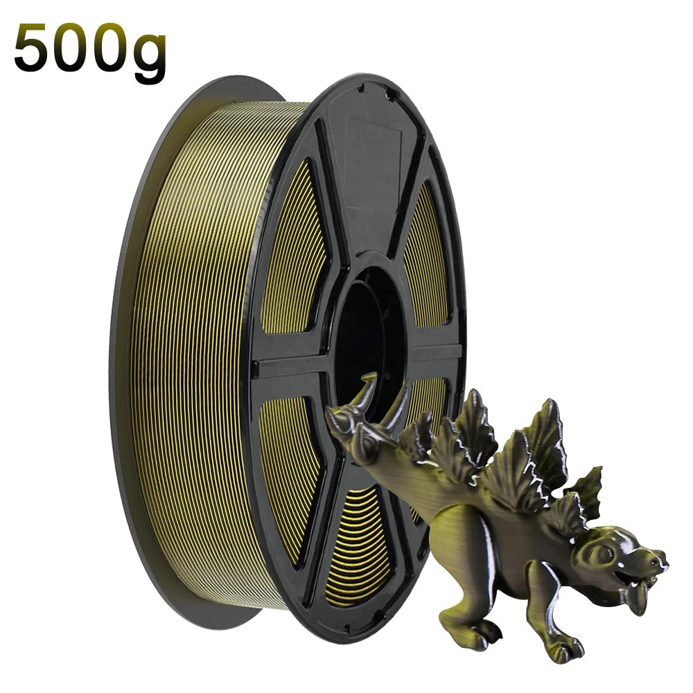Silk Dual Color PLA Filament 1.75mm – Chrome Coextrusion DINGSUN 3D