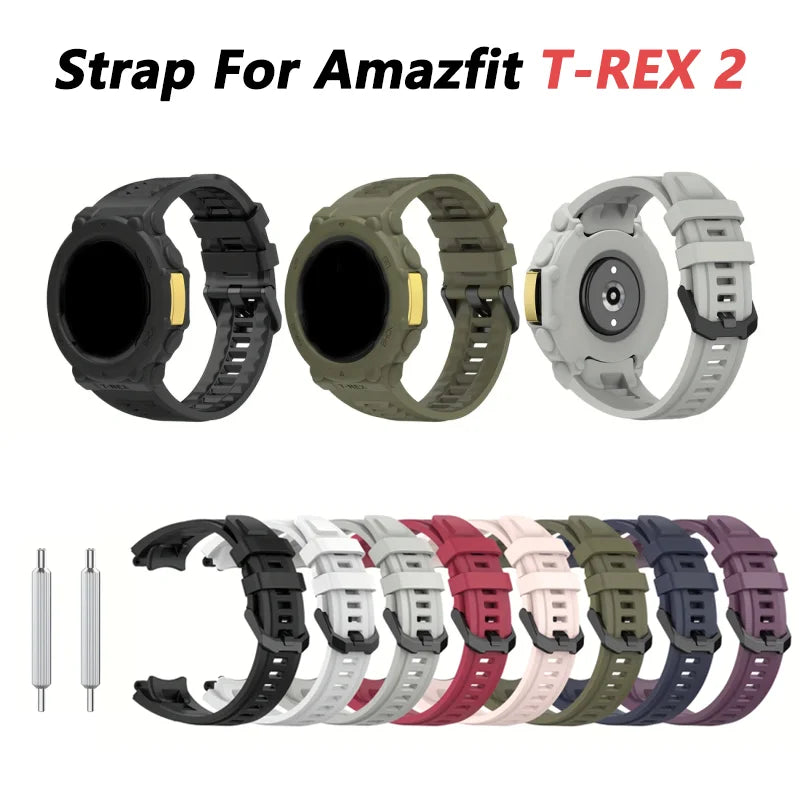 Strap for AMAZFIT T-Rex 2 Replacement for Man Adjustable Sport Strap Band with Removal Tool for Amazfit T Rex 2 |Waterproof Peaceful Pleasures Health and Wellness