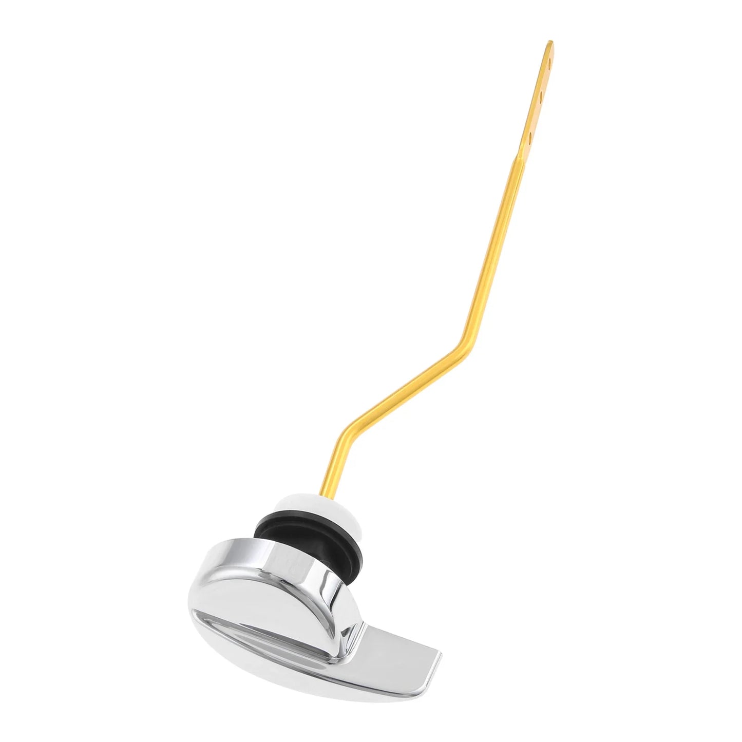Rust-Proof Chrome Toilet Handle – Side-Mount Curved Lever
