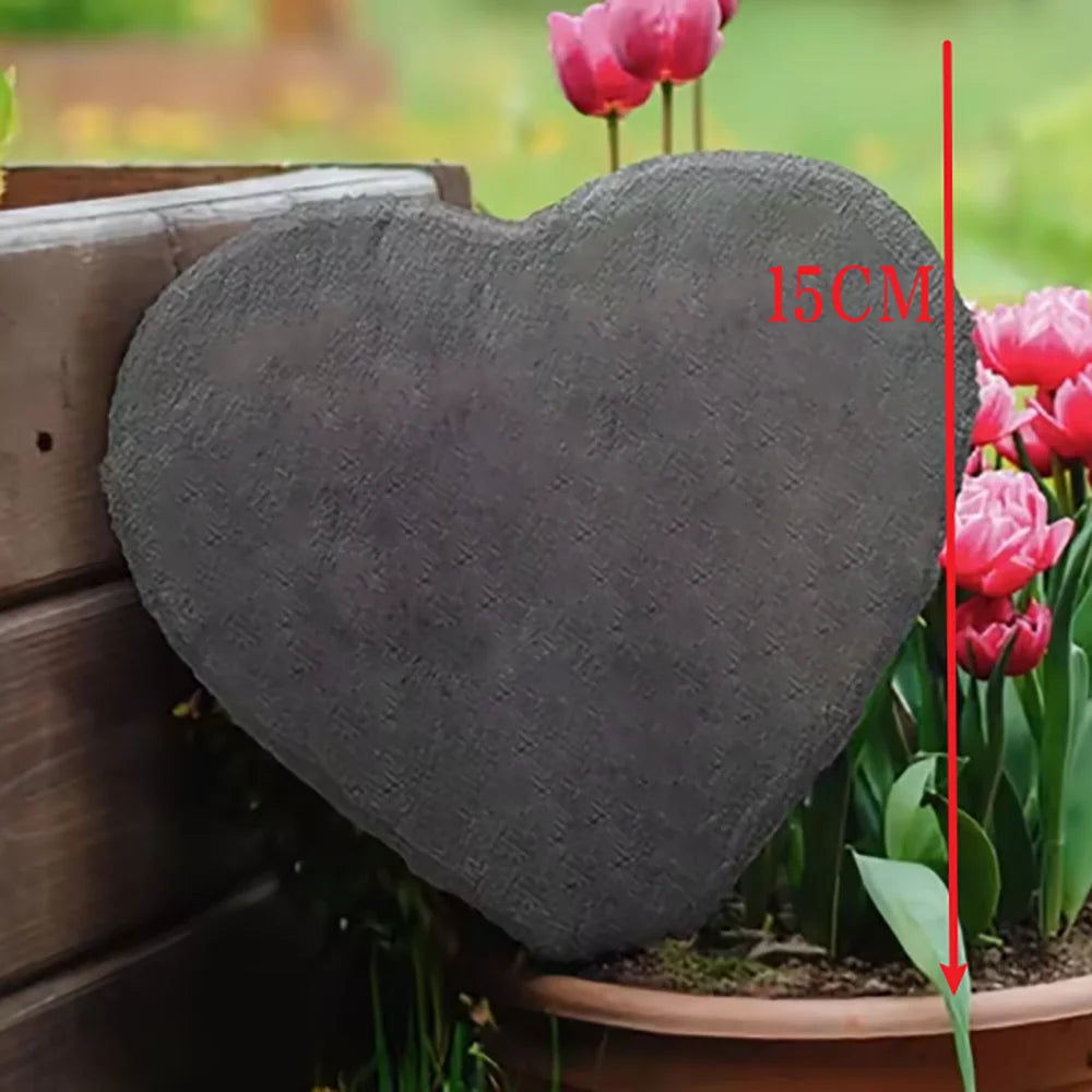 Personalized Pet Memorial Stone with Photo Printing Dog Grave Marker Plaque Custom Pet Memorial Garden Stone Slate with Name Peaceful Pleasures Health and Wellness Style C Heart