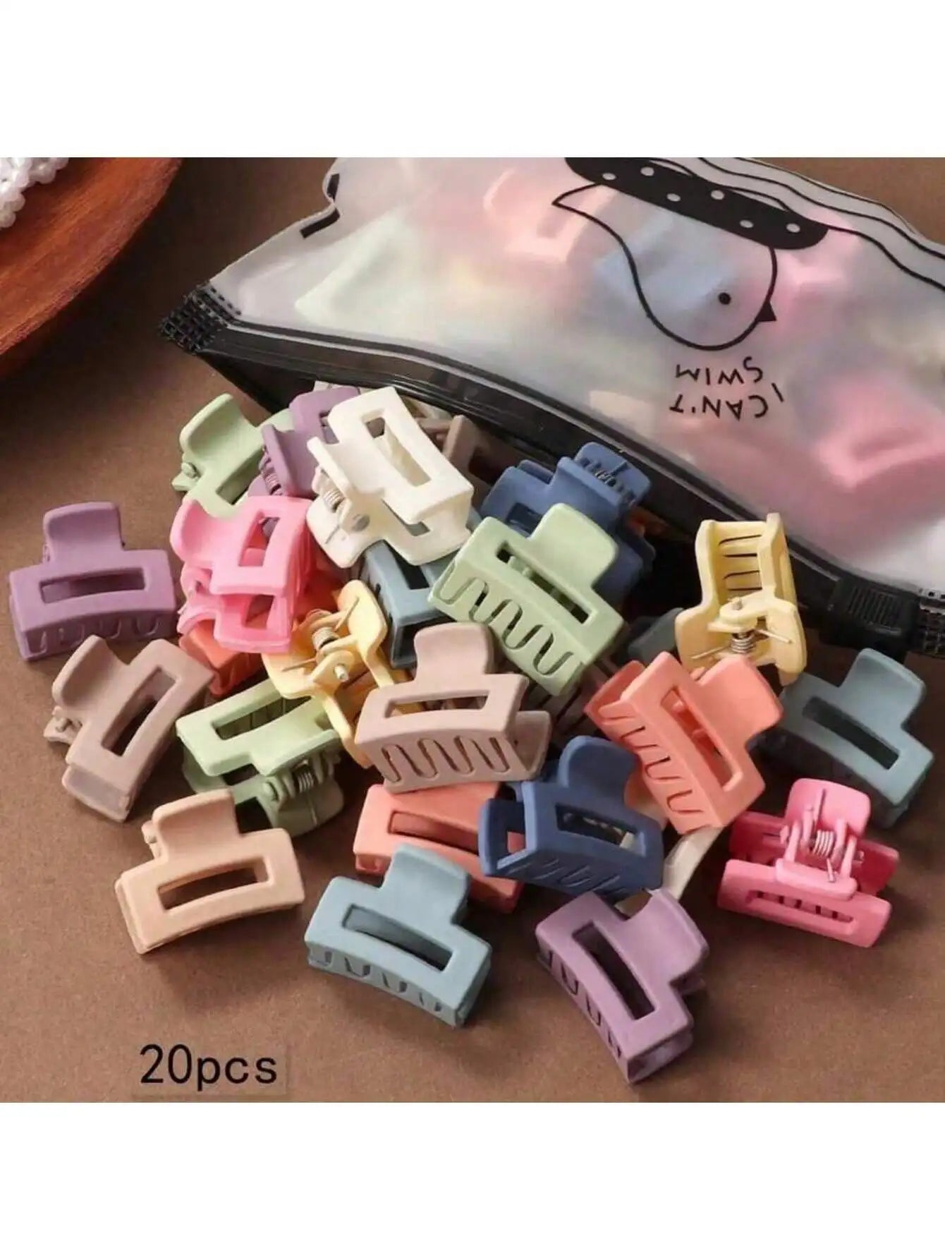 Morandi Mini Hair Claw Clips – 20pcs Set for Bangs & Ponytails Hair Accessories Peaceful Pleasures Health and Wellness