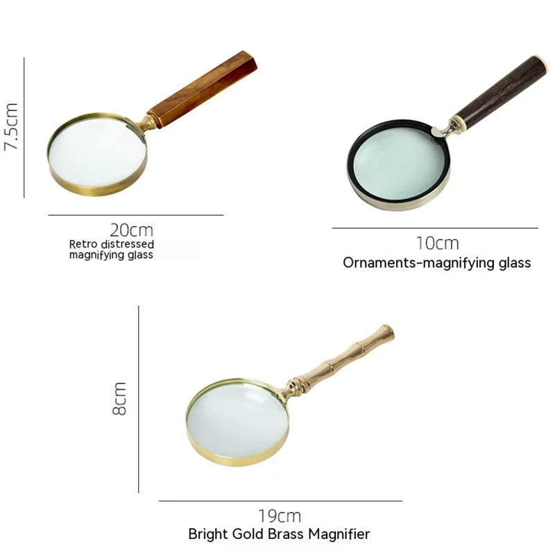 Magnifying Glass for Kids Seniors Handheld Magnifier Magnifying Lens Loupe for Reading Science Nature Exploration Lupa Peaceful Pleasures Health and Wellness