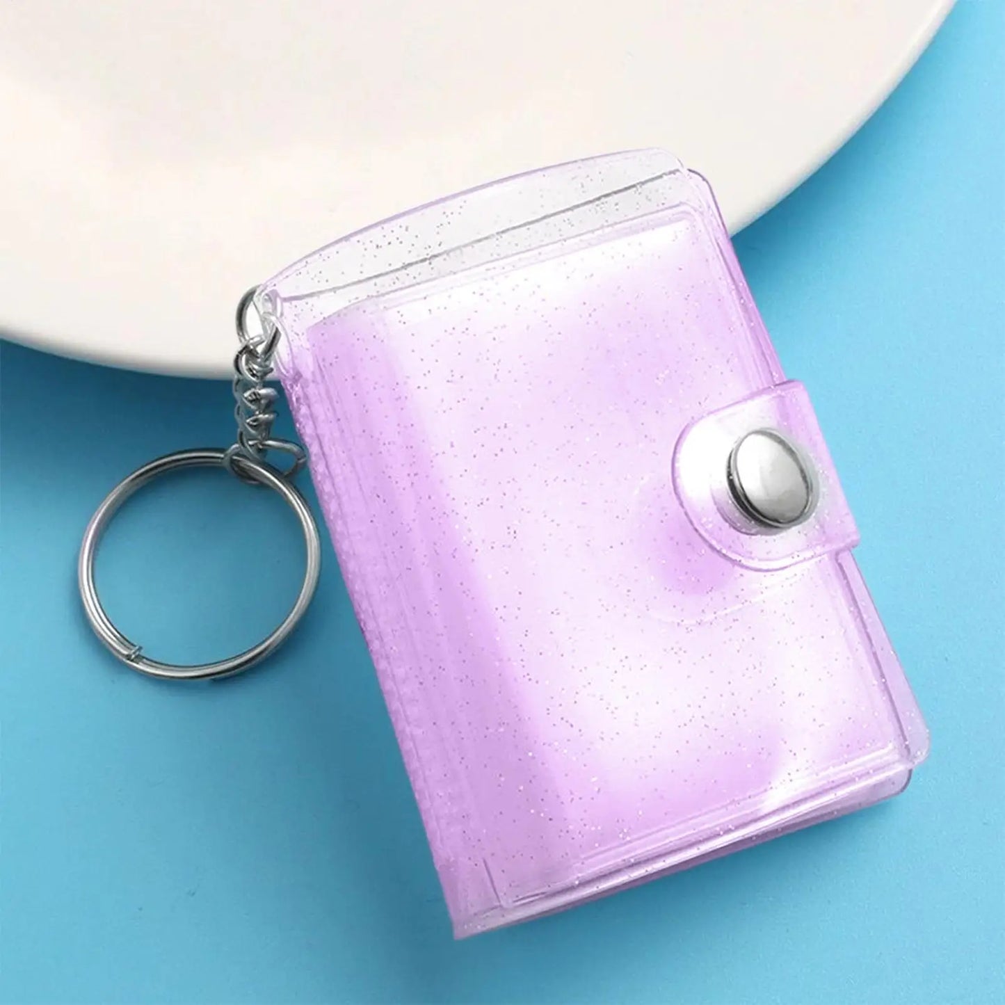 Mini Photo Album Keychain – 24-Pocket Photocard Holder