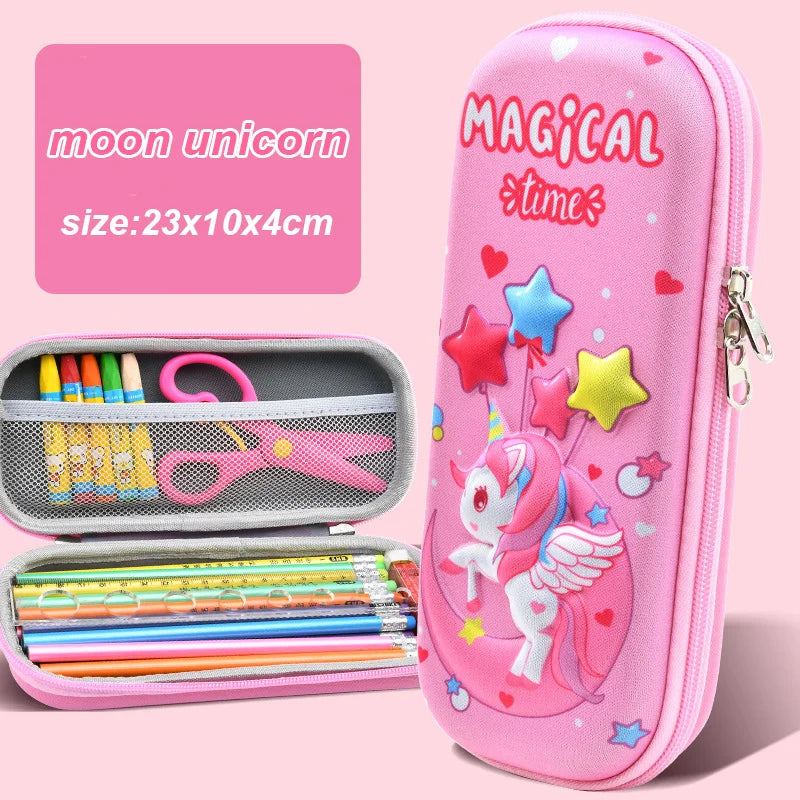 3D Kawaii Pencil Case EVA Large Capacity Waterproof Light Box Student