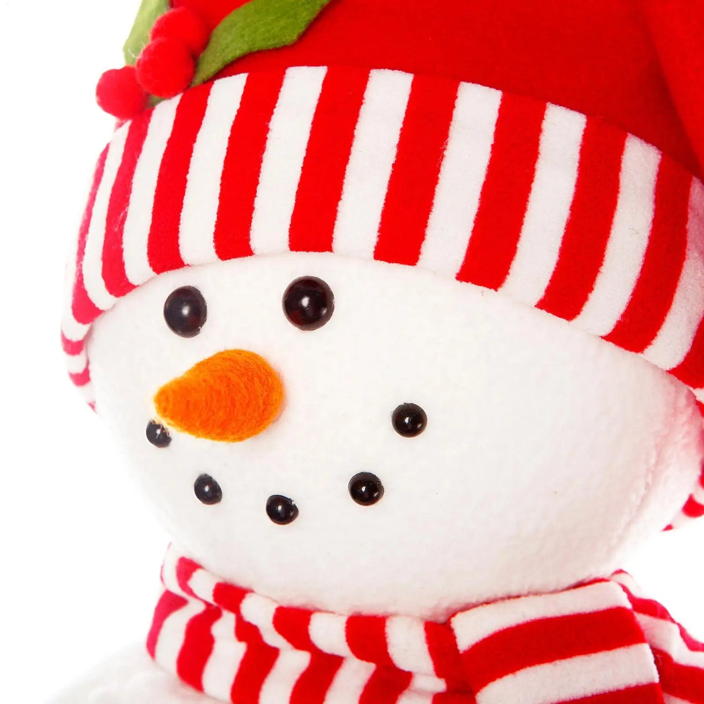 Christmas Plush Standing Snowman Decor | Retractable Leg Centerpiece