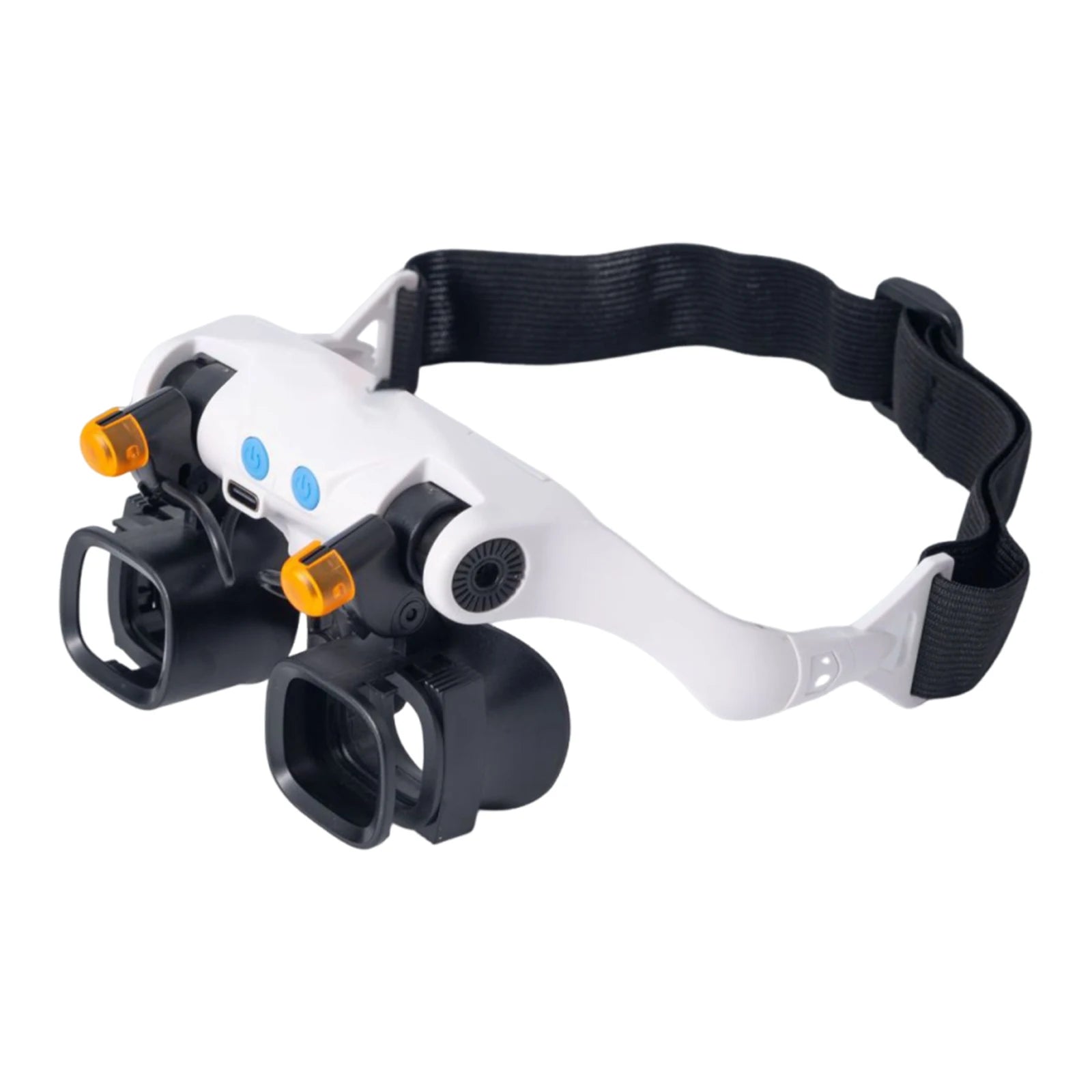 Jewelers Magnifying Glass with LED & Interchangeable Lens High-Definition Magnifying Glass Head-Mounted Magnifier For Close Work Peaceful Pleasures Health and Wellness