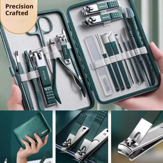 Portable Nail Clipper Set Household Original Special Tool Ear Pick Eyebrow Trimming Knife Nail Clipper Facial Hand Foot Care Set Peaceful Pleasures Health and Wellness