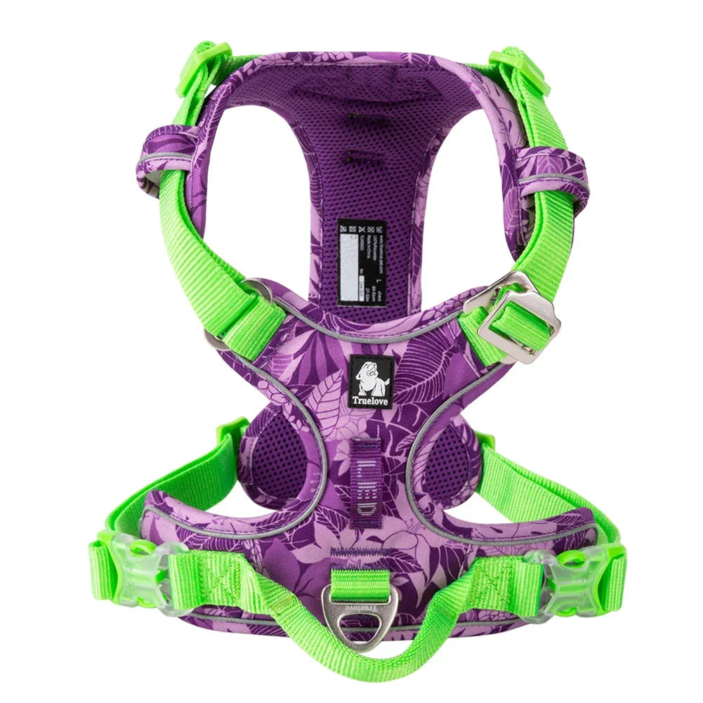 Truelove No Pull Dog Harness Reflective Breathable Adjustable Training Vest for Small Medium Large Dogs Night Walking TLH5657 Peaceful Pleasures Health and Wellness