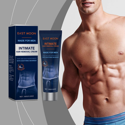 East Moon Men's Hair Removal Cream – Gentle Body Depilatory Hair Removal Cream Peaceful Pleasures Health and Wellness