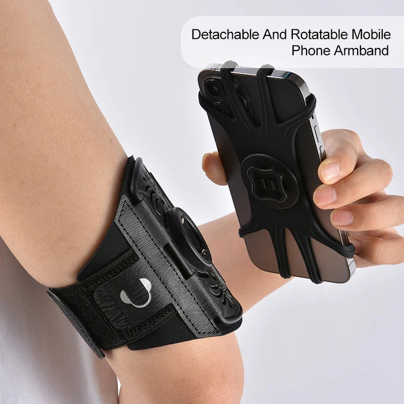Mobile Phone Bag For Running Sports Armbands mp3/mp4 Bags Sports Bag For Mobile Wrist Holder Sleeve Bags For Jogging Running Peaceful Pleasures Health and Wellness Black