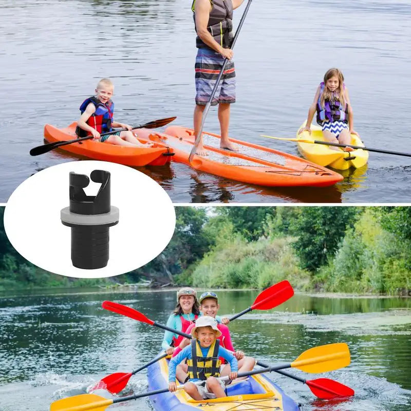 Inflatable Boat Kayak Air Valve Adapter Screw Hose Adapter Inflatable Boat Connector Air Valve Caps Water Sports Tools Peaceful Pleasures Health and Wellness