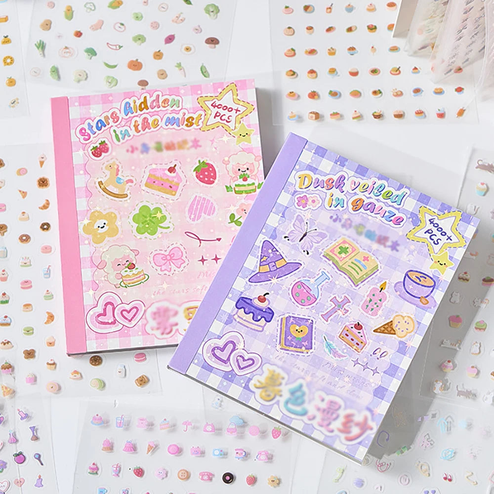 Mini Cut Film Sticker Book Cute Handbag Nail Stickers