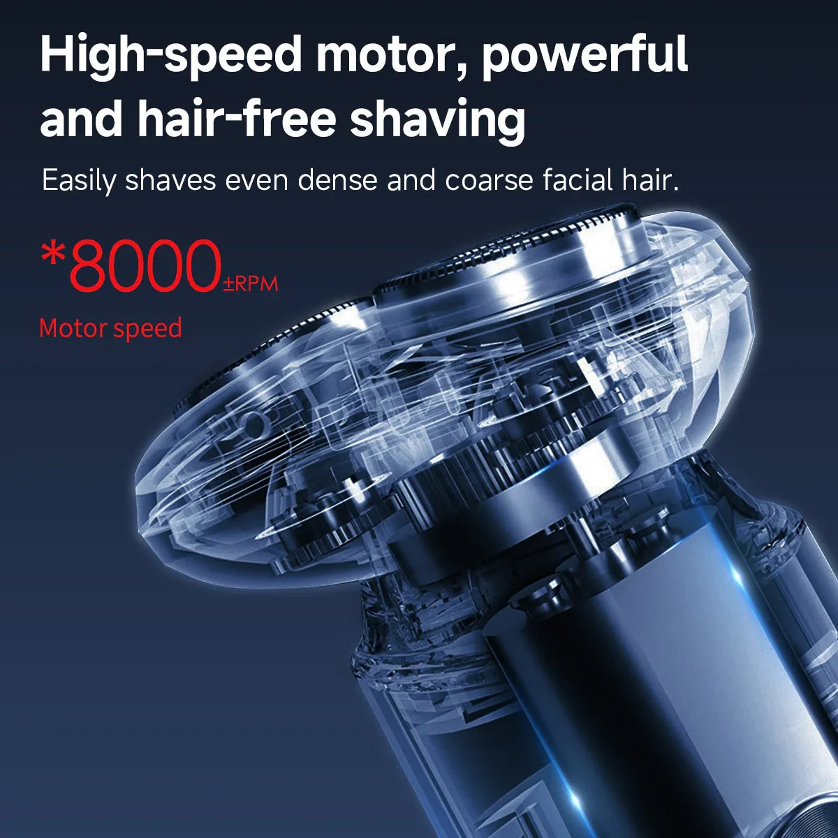 DOCO LAB 3D Floating Rotary Electric Shaver for Men | Type-C USB