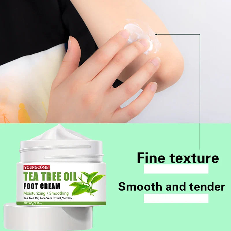 YOUNGCOME Tea Tree Oil Foot Cream – Cracked Heel Repair