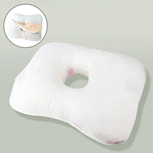 Donut Ear Pillow – Hollow Neck Support for Side Sleepers Ear Support Pillow Peaceful Pleasures Health and Wellness