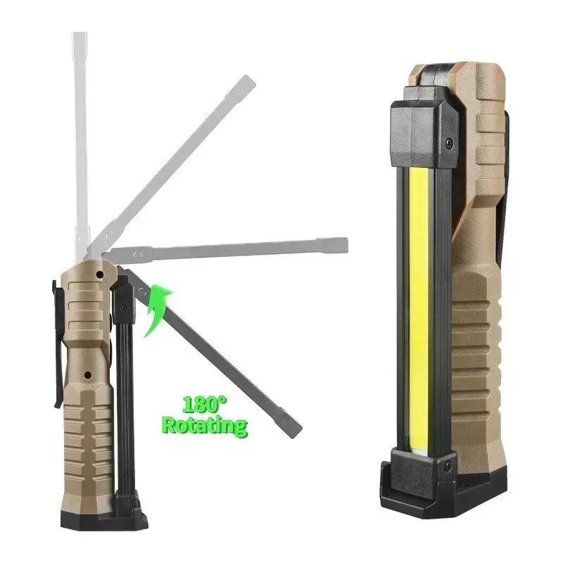Foldable COB LED Work Light | Magnetic, Type-C Rechargeable