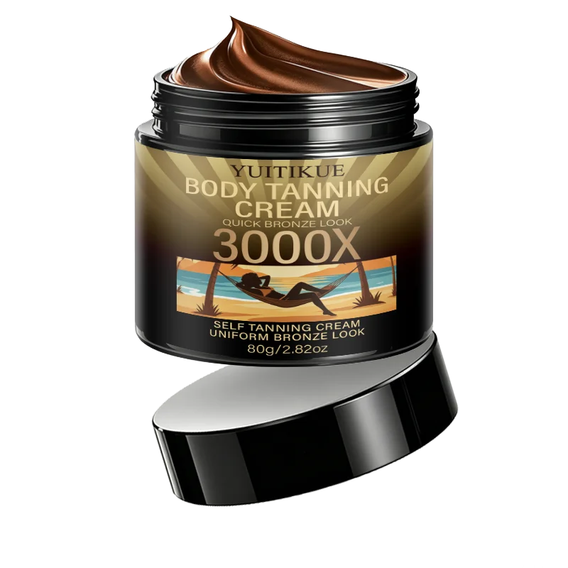 YUITIKUE 3000X Body Tanning Cream 80g for Quick, Uniform Bronze Sunless Tanning Look Peaceful Pleasures Health and Wellness 1pc